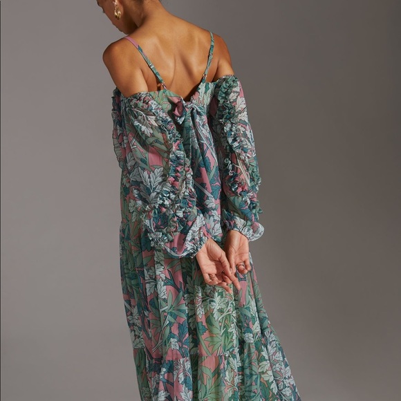 Let Me Be Floral Maxi Dress Size Large - Picture 6 of 14